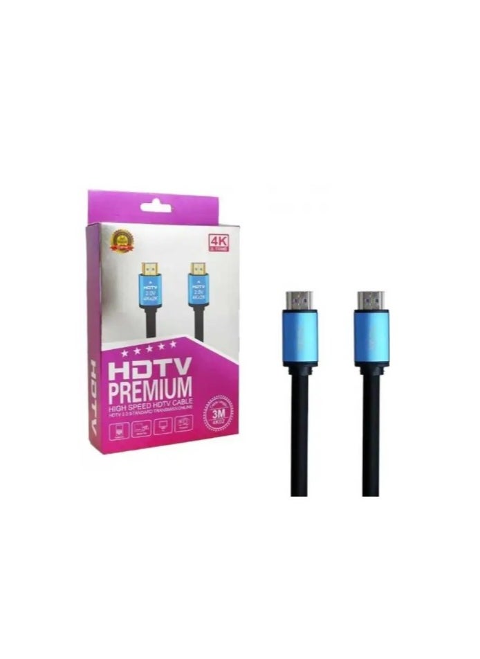 ماركة غير محددة 4K HDTV Premium عالي السرعة HDTV Cable HDTV 2.0 ناقل الحركة القياسي 3m  - Image 4