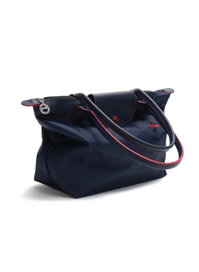 لونج شامب حقيبة مستحضرات تجميل كبيرة أنيقة ومتعددة الاستخدامات من لونغشامب لو بلياج، بحزام كتف كبير، بمناسبة الذكرى السنوية السبعين للنساء، وحقيبة يد، وحقيبة كتف - Image 3