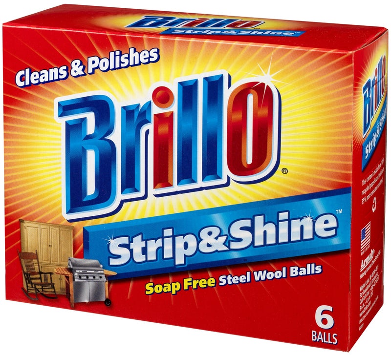 Brillo Strip  Shine Steel Wool Balls 6Count