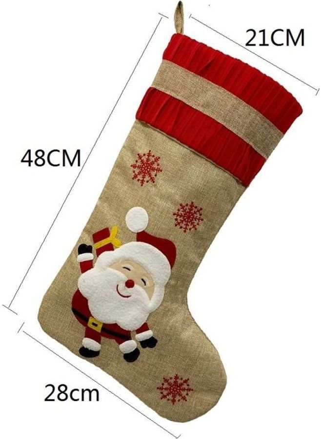 NIBEMINENT Decorations Socks Gift Bag Deer - Image 3