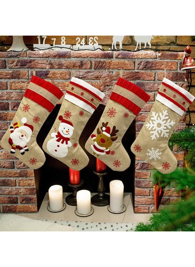 NIBEMINENT Decorations Socks Gift Bag Deer - Image 4