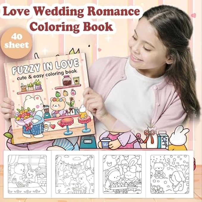 EASY COLOURING BOOK, COLORING BOOK, COLOURING BOOK ANIMALS, BOLD EASY COLOURING BOOKS, COLORFUL BOOKS FOR ADULTS WITH SIMPLE, CUTE AND COZY ILLUSTRATIONS FOR RELAXATION AND STRESS RELIEF - Image 3