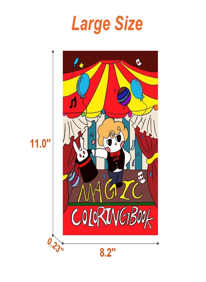 Mipartebo Magic Coloring Book, Magic Trick Prop Book, Professional Magic Show Performance Prop (Large) - Image 3
