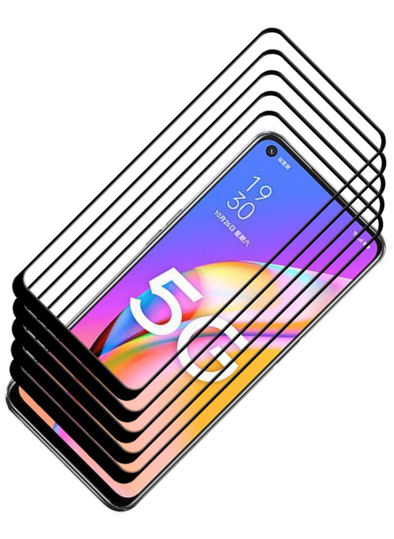 ACLIX 5 Pieces Antistatic ESD Dustproof Premium Quality High Definition Tempered Glass Screen Protector Designed For Oppo A93 5G - Image 1