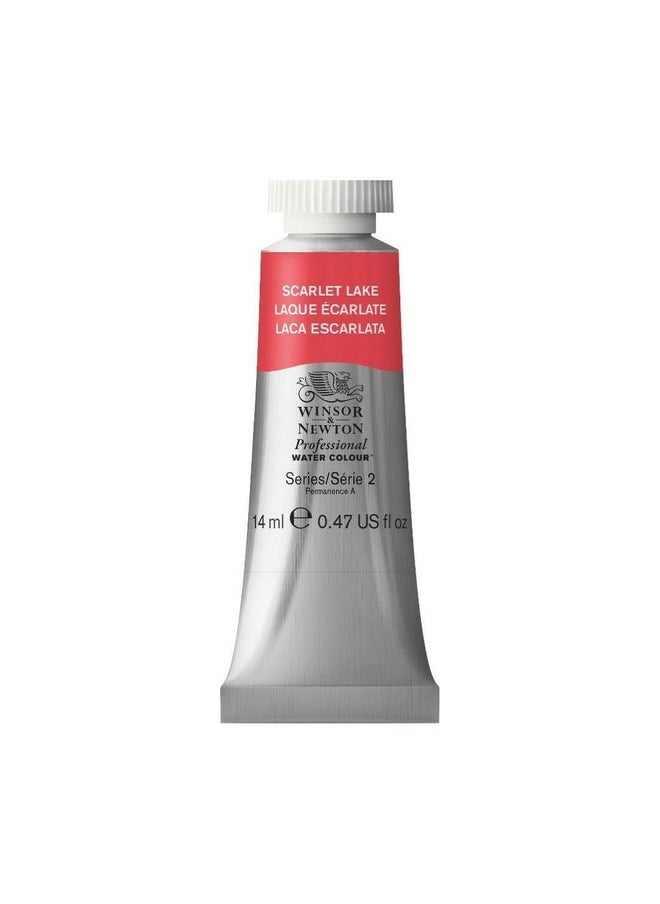 WINSOR & NEWTON Professional Water Colour 14 Ml - Scarlet Lake (603) - Finely Pigmented, Vibrant, Vivid & Intermixable Artists' Water Colour Paints - More Colours Available  - Image 1