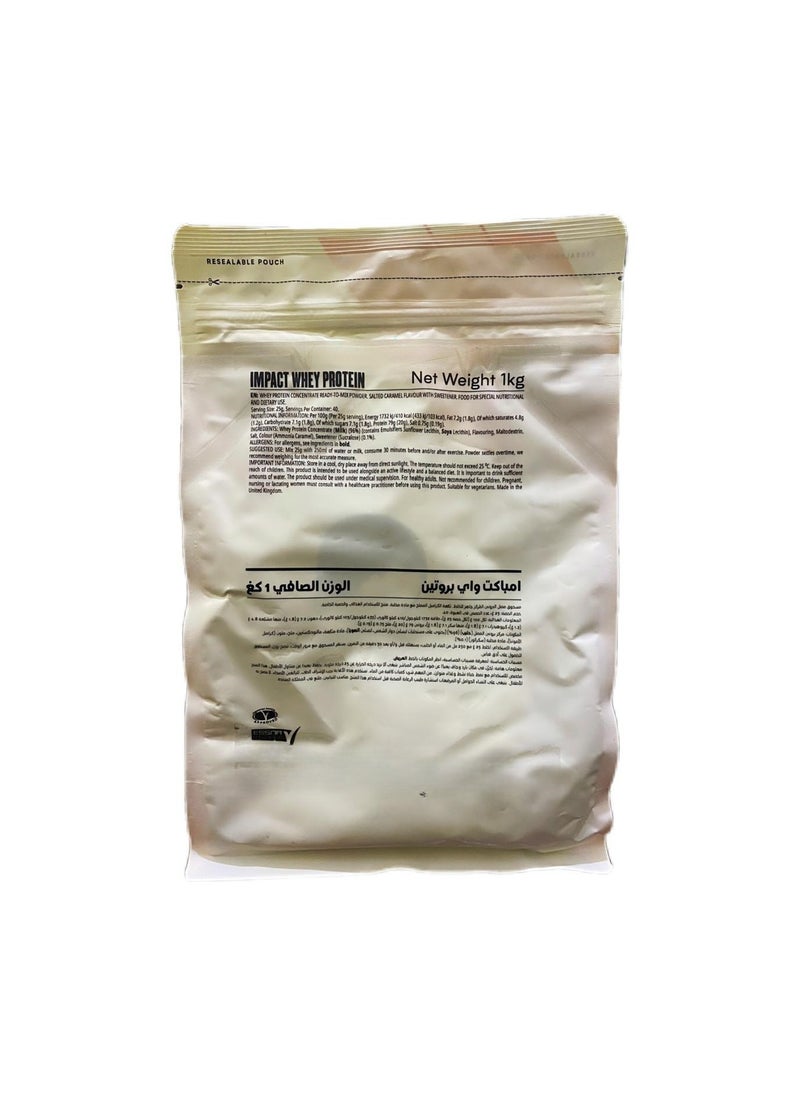 Myprotein - Impact Whey Protein Salted Caramel Flavor1kg - Image 1