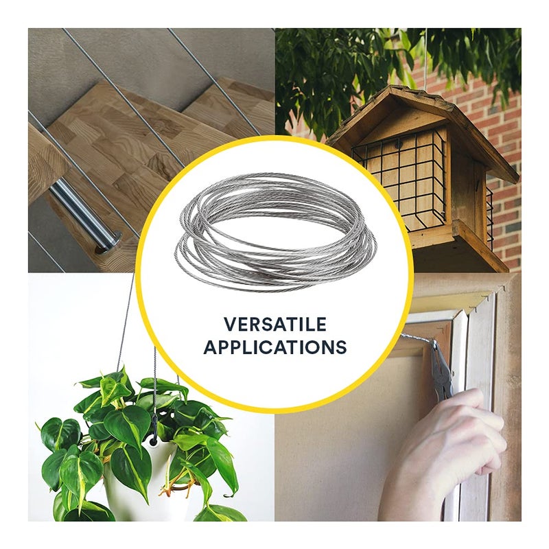 OOK Stainless Steel Hanging Wire, Silver, 50114 - Durable Picture Hanging Solution - Image 5