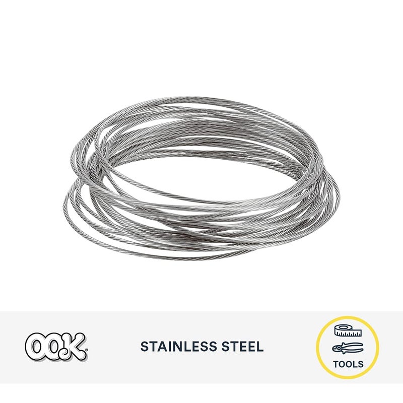 OOK Stainless Steel Hanging Wire, Silver, 50114 - Durable Picture Hanging Solution - Image 4