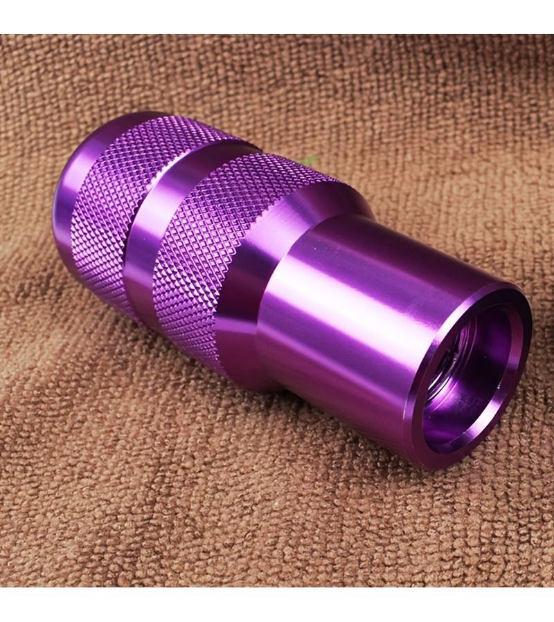 Silver 5 Speed Aluminum Gear Shift Knob with 3 Adapters Manual Car - Image 5