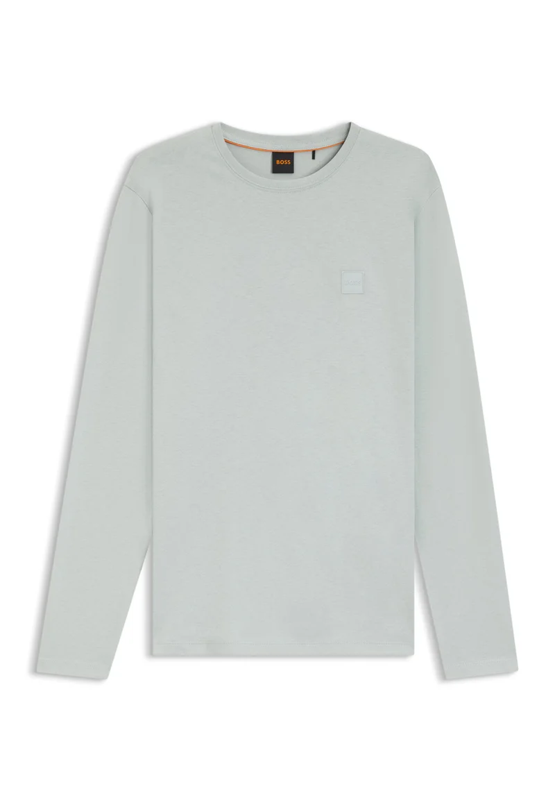 BOSS Cotton-jersey T-shirt with logo patch