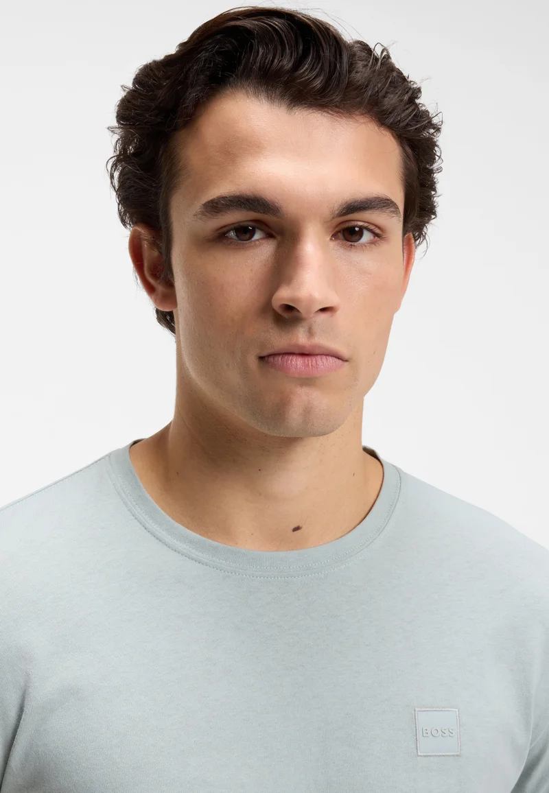 BOSS Cotton-jersey T-shirt with logo patch
