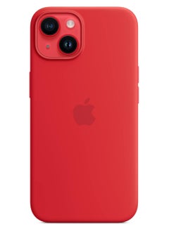 Silicone Apple iPhone 14 Silicone Case with MagSafe - (PRODUCT) RED  - Image 2