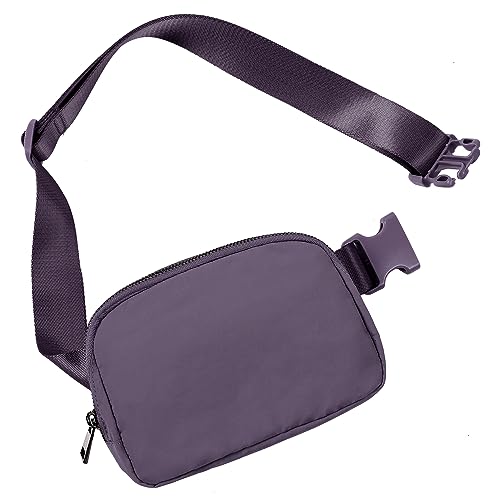 ODODOS Unisex Mini Belt Bag with Adjustable Strap Small Fanny Pack for Workout Running Traveling Hiking, Navy Cosmos - Image 1