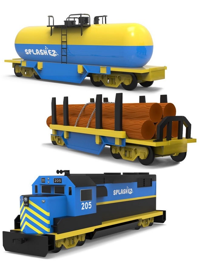SplashEZ - Mold Free Bath Toys For Babies & Toddlers, Cargo Train No Hole Bath Toys, No Squirt Bath Toys No Mold For Tub Beach,Pool,Bpa-Free,Safe,Fun Infant Baby Bath Toys No Holes 0 1 3 6 12 18 Months - Image 1