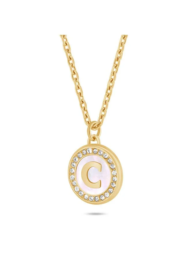 CERRUTI 1881 Raffaella Gold Plated Stainless Steel Necklace for Women 450mm