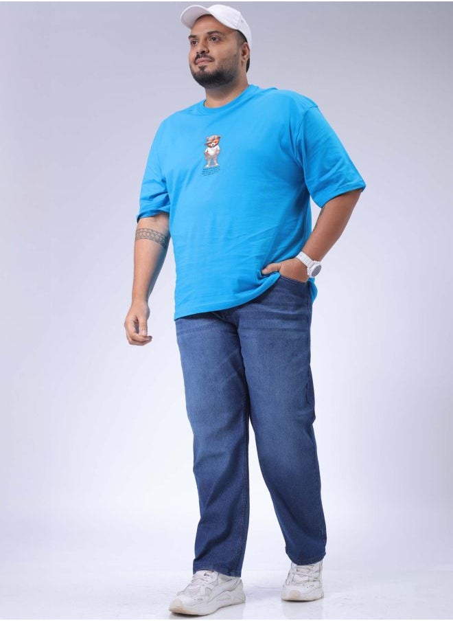 HARDSODA - Men Plus Size Vintage Straight Fit Solid Mid-Rise Stretchable Jeans - Image 1