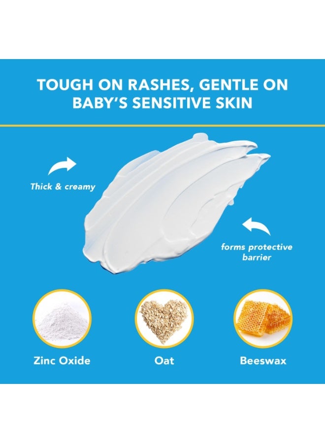 Triple Paste Diaper Rash Cream for Baby - 3 oz Tube - Zinc Oxide Ointment Treats, Soothes and Prevents Diaper Rash - Pediatrician-Recommended Hypoallergenic Formula with Soothing Botanicals - Image 2