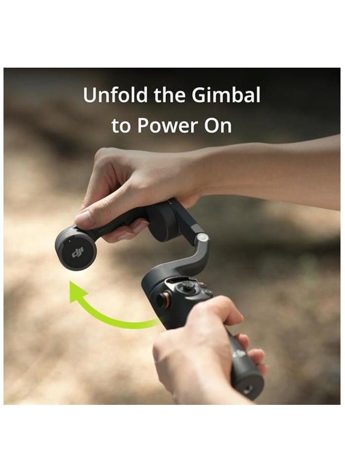 دي جي آي مثبت الهاتف الذكي DJI OSMO Mobile 6، مثبت ثلاثي المحاور للهاتف، قضيب تمديد مدمج، مثبت Android وiPhone، مثبت Vlogging، رمادي بلاتيني، إصدار الإمارات العربية المتحدة مع دعم الضمان الرسمي  - Image 4