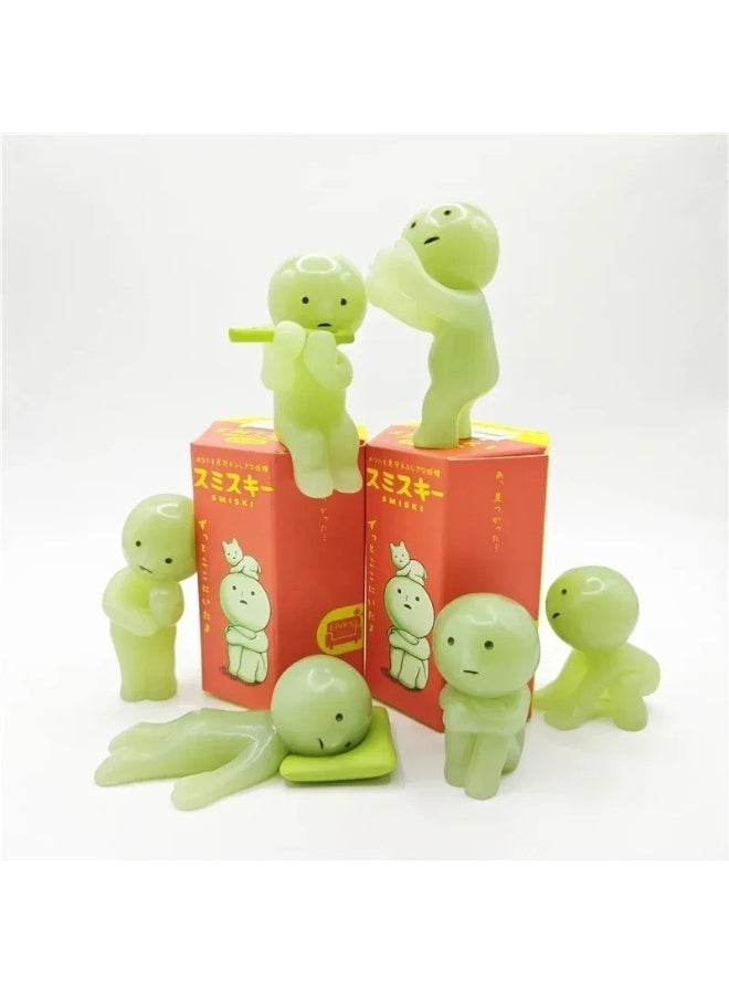 Smiski Glow-in-the-Dark Doll, Bedroom Corner Series, Random Style, 1-Pack (Single Blind Box) (High Quality Edition) - Image 3