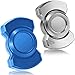 Chilvil 3in1 Fidget Spinner Toy for Adult Metal Slider Clicker Spinner Magnetic Easter Basket Stuffer for Adult Men Office Desk Toy Stress Anxiety Relief ADHD Magnet EDC Cool Gadget Gifts SilverBlue - Image 2