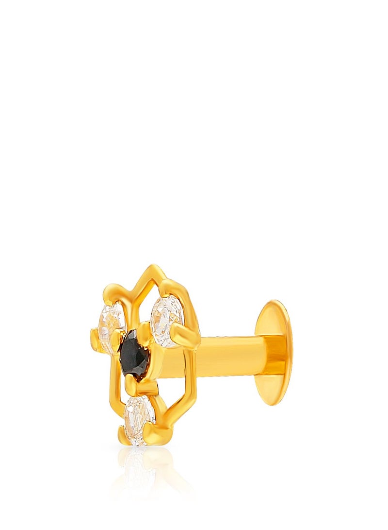 Malabar Gold and Diamonds 22 Karat 916 Purity Screw Nosepin for Women DZNP127Y - Image 1