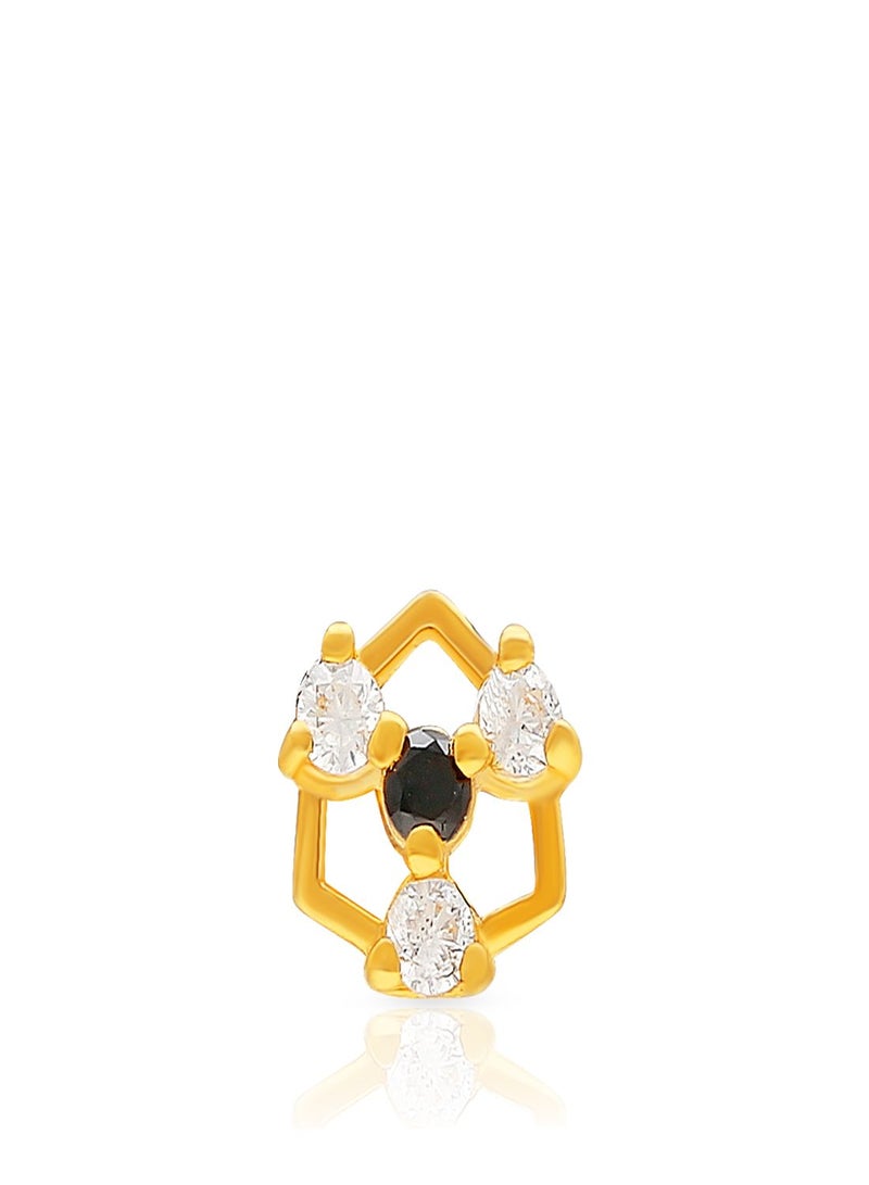Malabar Gold and Diamonds 22 Karat 916 Purity Screw Nosepin for Women DZNP127Y - Image 2