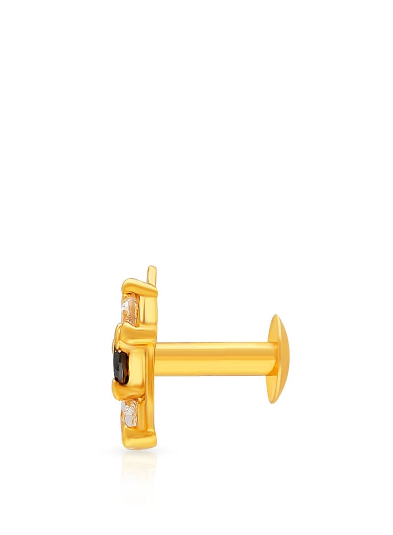 Malabar Gold and Diamonds 22 Karat 916 Purity Screw Nosepin for Women DZNP127Y - Image 3