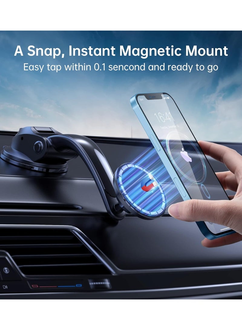 TOP TP-H1 Strong Magnetic Car Holder 360° Rotation – Adjustable Mount with Powerful Suction Cup – Compatible with MagSafe - Image 4