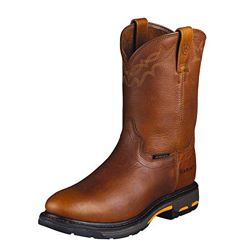 ARIAT ARJ3S Mens Workhog Work Boot Aged Bark/Army Green 7.5 - Image 2