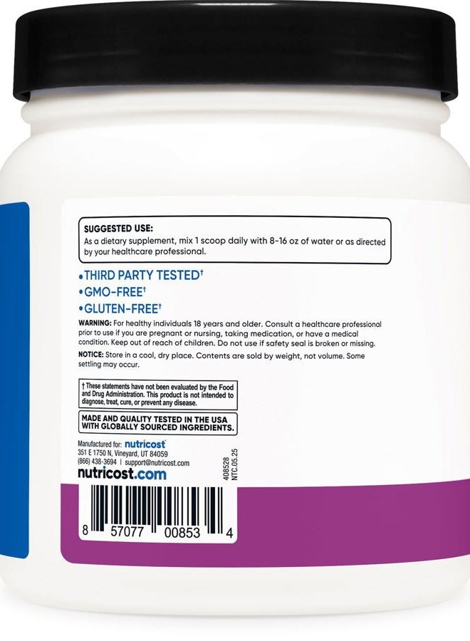 Nutricost BCAA Powder (Grape, 60 Servings) - Optimal 2:1:1 Ratio, Vegetarian Friendly, Non-GMO, Gluten Free - Image 4
