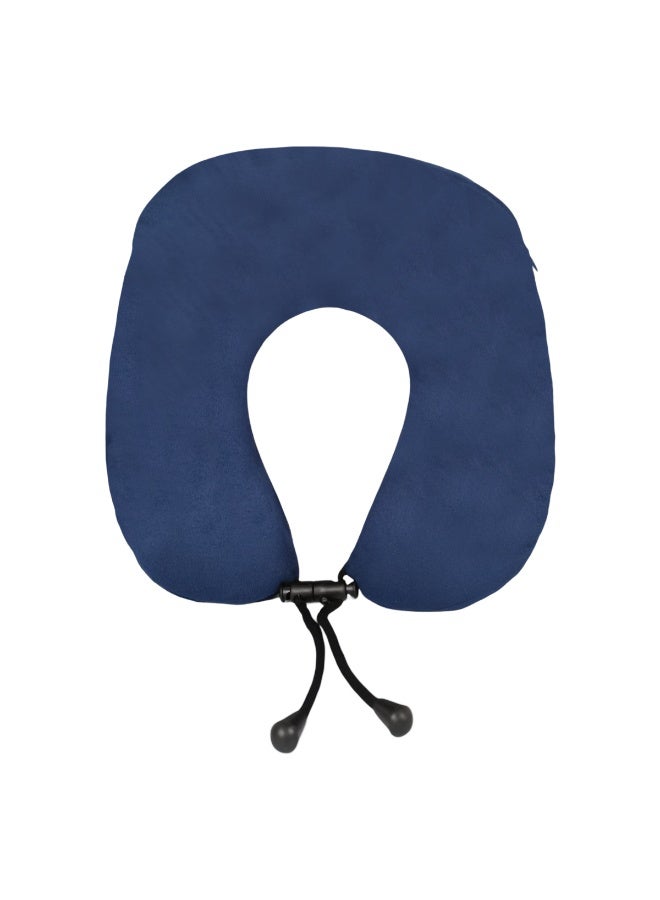 AGC UC-1018 Memory Foam Travel Neck Pillow with Breathable Mesh Fabric and Adjustable Drawstring Closure for Car Flight Train Bus Office and Long Journey Neck Support and Comfort Use - Image 5