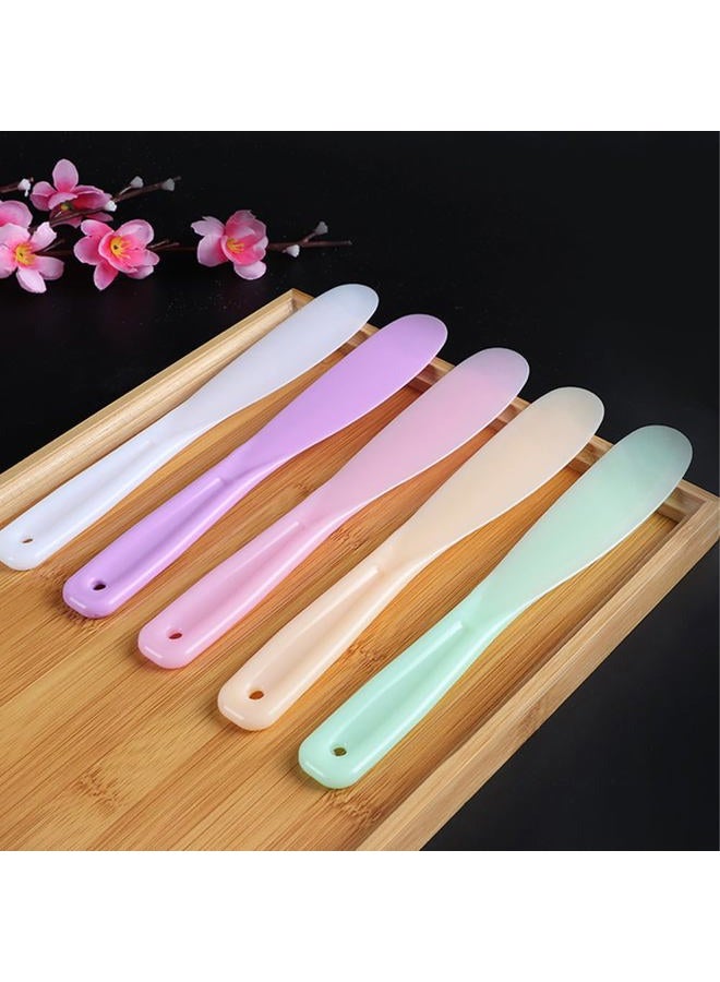 BFLCTTBD 10 Pcs Plastic Cosmetic Spatula Large Skin Spatula Makeup Cosmetic Mask Spatula Reusable Cosmetic Spoon Mixing DIY Mask Tool - Image 3