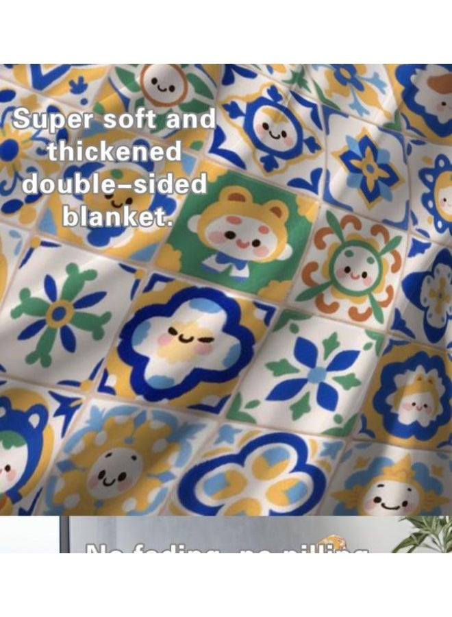 general Flannel thin blanket (warm and comfortable, suitable for sleep, gaming, dust removal and sandproof) 150cm*200cm - 305 - Image 5