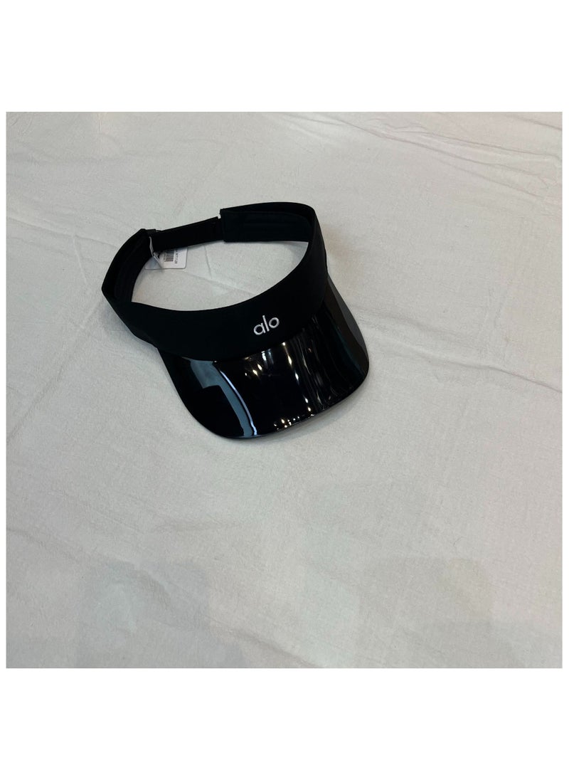 alo - Alo black sun-protective hat, baseball cap with a peaked brim. - Image 1