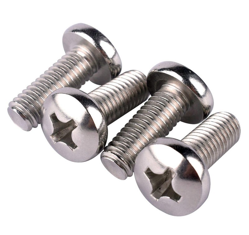 KOSJETHAS Store 50Pcs #8-32 x 1/4" Pan Head Machine Screw Phillips Bolt, 304 Stainless Steel 18-8, Full Thread - Image 1