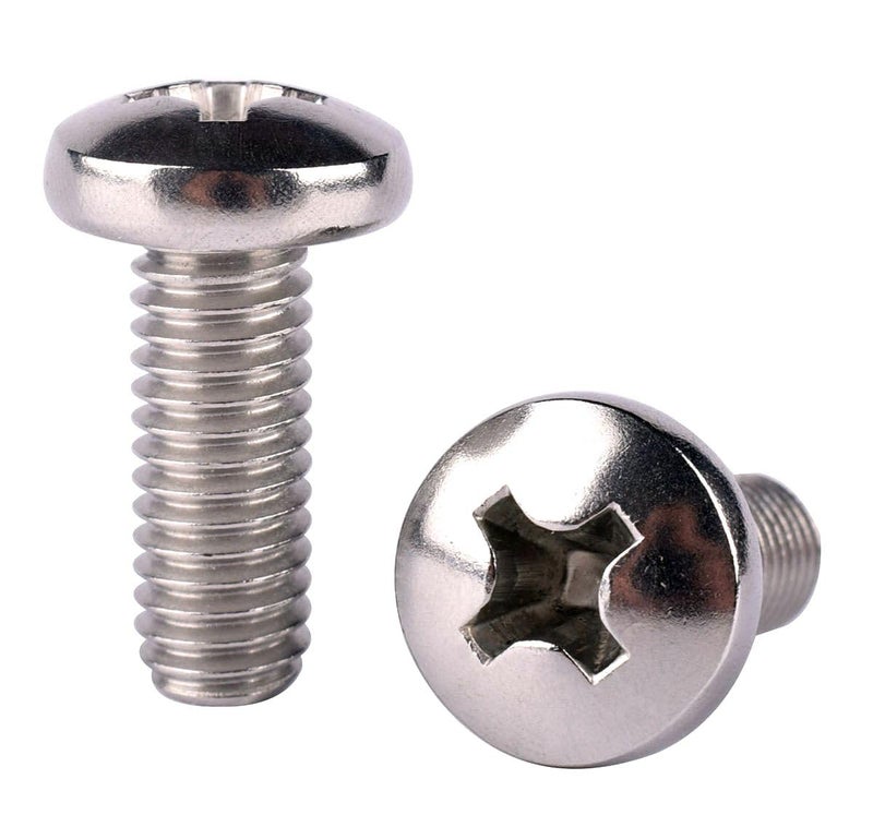 KOSJETHAS Store 50Pcs #8-32 x 1/4" Pan Head Machine Screw Phillips Bolt, 304 Stainless Steel 18-8, Full Thread - Image 5