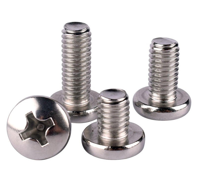 KOSJETHAS Store 50Pcs #8-32 x 1/4" Pan Head Machine Screw Phillips Bolt, 304 Stainless Steel 18-8, Full Thread - Image 2