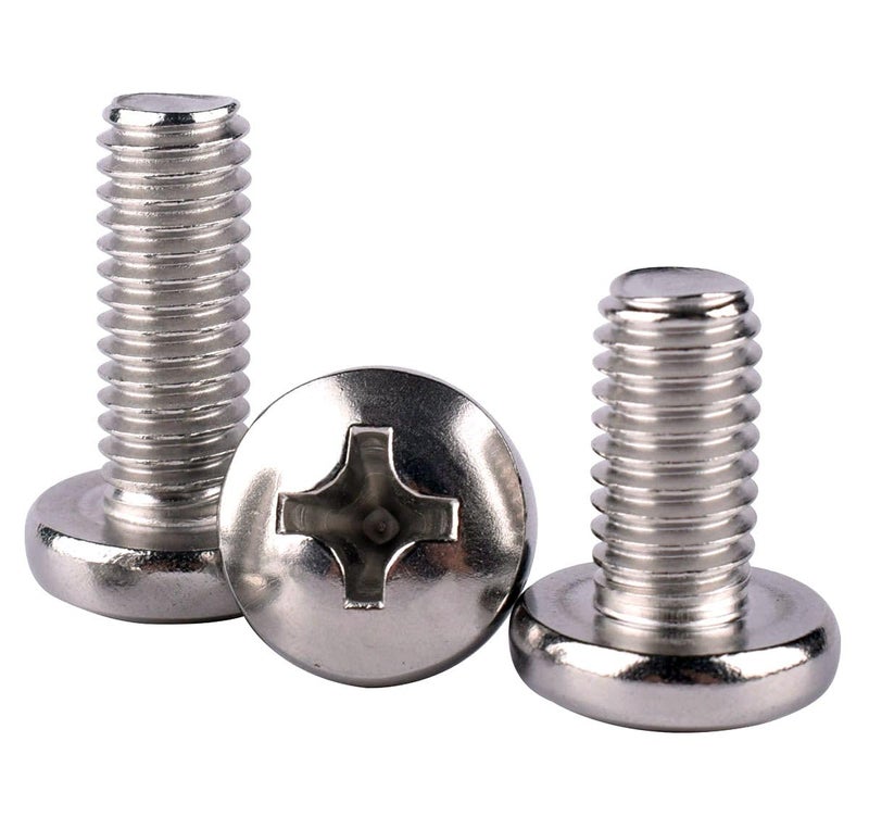KOSJETHAS Store 50Pcs #8-32 x 1/4" Pan Head Machine Screw Phillips Bolt, 304 Stainless Steel 18-8, Full Thread - Image 4