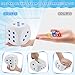 Zomiboo Large 5 Inch Foam Dice Jumbo 6 Sided Giant Dice for Casino Party Classroom Anxiety Stress Relieve Ball Toy Gifts for Adults Kids Board Game to Get Your Lucky NumbersWhite - Image 4