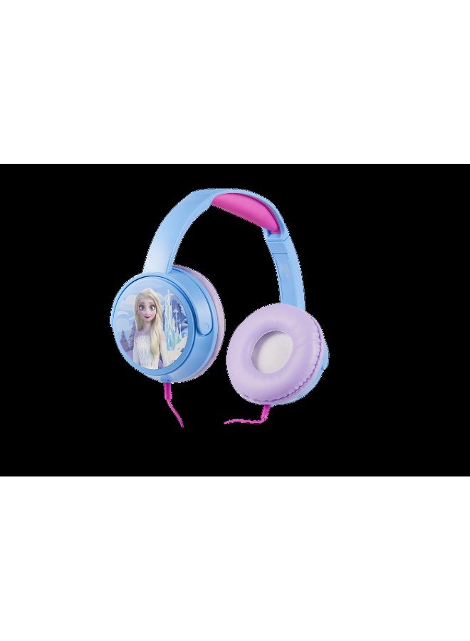 SMD Disney Frozen Auxiliary Headphones with 11 Stickers | Wired kids headphones with Frozen theme, aux cable support, soft cushions, adjustable headband, and 11 stickers for customization - Image 2