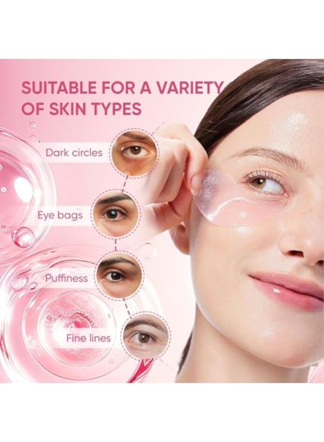 InstaLift PDRN & Bio-Collagen Eye Patches丨Instant Brightening & Firming丨Reduce Dark Circles, Puffiness & Wrinkles丨Niacinamide, Caffeine & Hyaluronic Acid丨Korean Eye Care Plan (8 Pairs) - Image 5