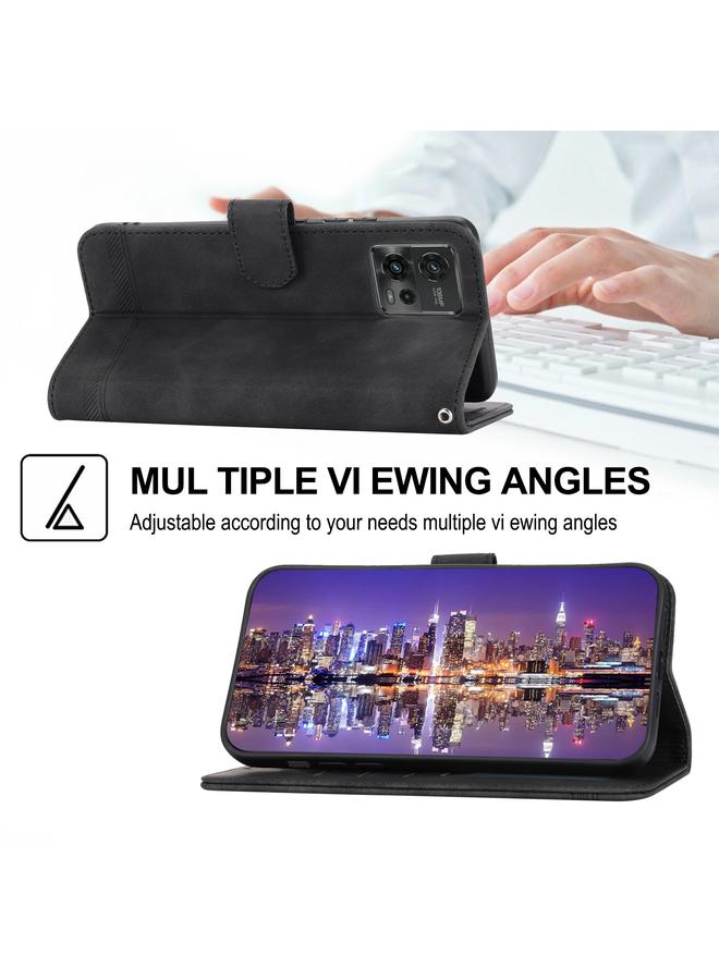 S-TOP Case For Motorola Moto G13 4G/G53 5G/G23 4G Dierfeng Dream Line TPU + PU Leather Phone Case - Image 4