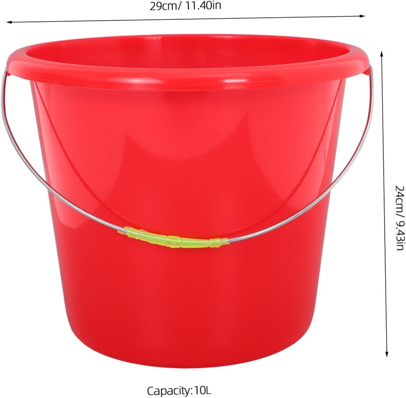 Portable Utility Water Bucket with Ergonomic Handle for Gardening Cleaning and Plastic Container with Capacity Height - Image 2