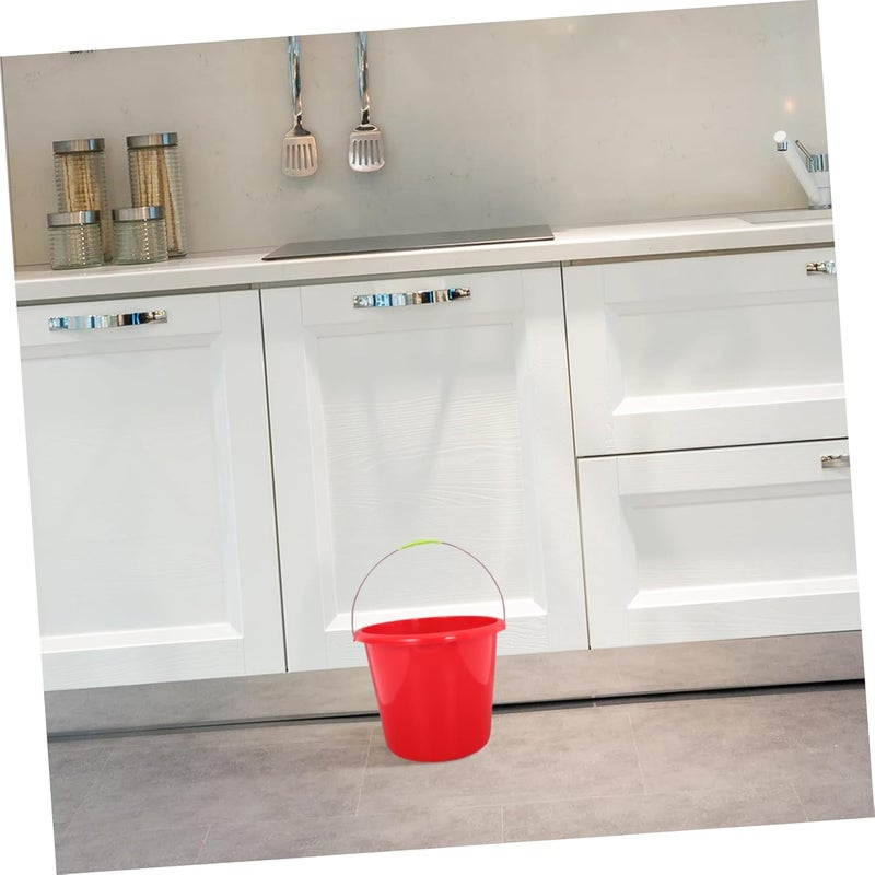 Portable Utility Water Bucket with Ergonomic Handle for Gardening Cleaning and Plastic Container with Capacity Height - Image 4