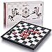 QuadPro Magnetic Travel Checkers Board Game Set with Folding Board Family Educational Toys for Kids and Adults - Image 2