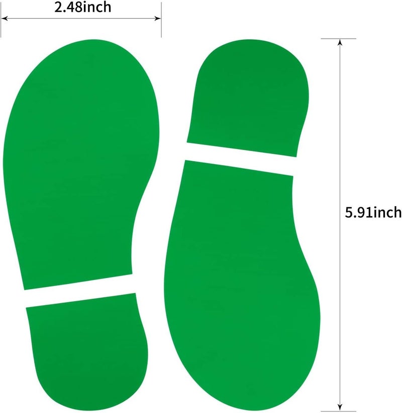MixTeach 45 Pairs 90 Prints Kids Shoes Decals Footprint Stickers Decals Floor Wall Stairs for Class, Dance Studio, Floor Stickers Party Decoration Celebrate St. Patrick's Day (Mix-Color) - Image 2