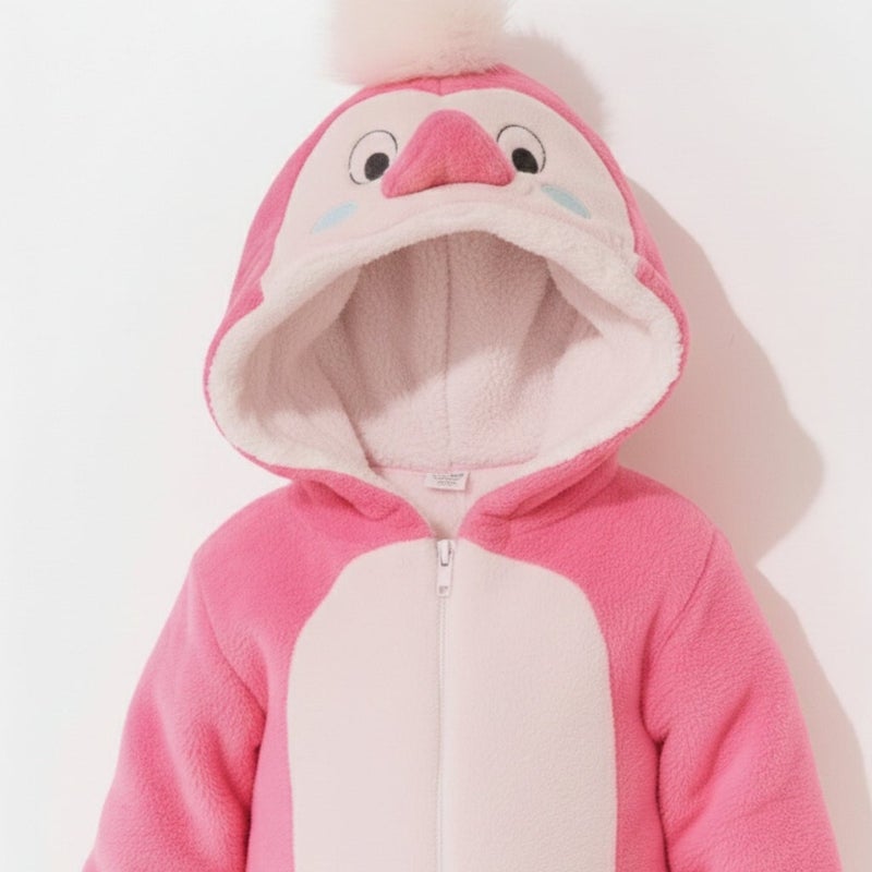 Cloud Fashion Pink Cozy penguin Onesie - Image 2