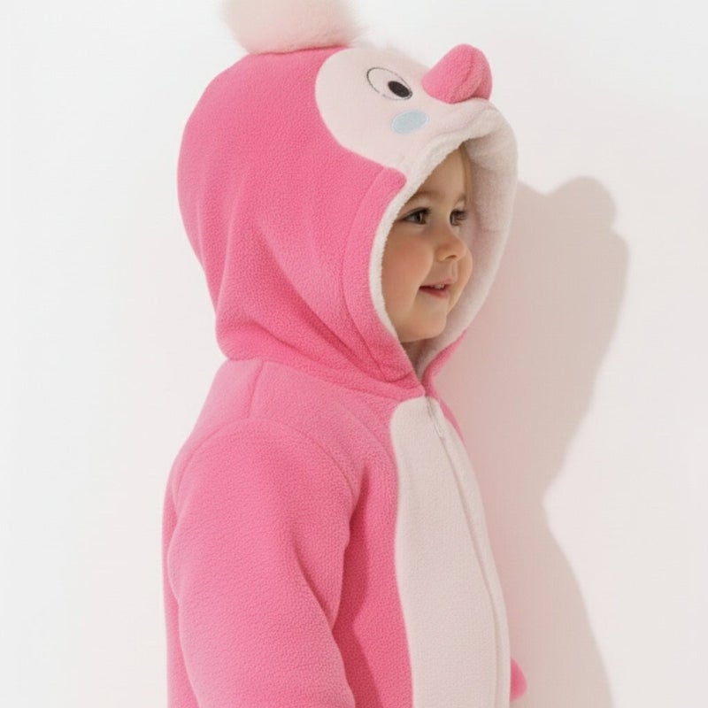 Cloud Fashion Pink Cozy penguin Onesie - Image 3