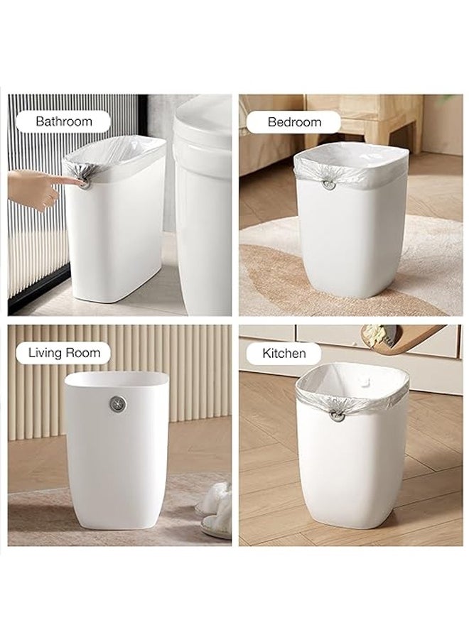 KLNAMAEAAN Plastic Waste Basket，Plastic Small Trash Can Wastebasket, Garbage Container Basket for Bathrooms, Laundry Room, Kitchens, Offices, Kids Rooms, Dorms  - Image 5