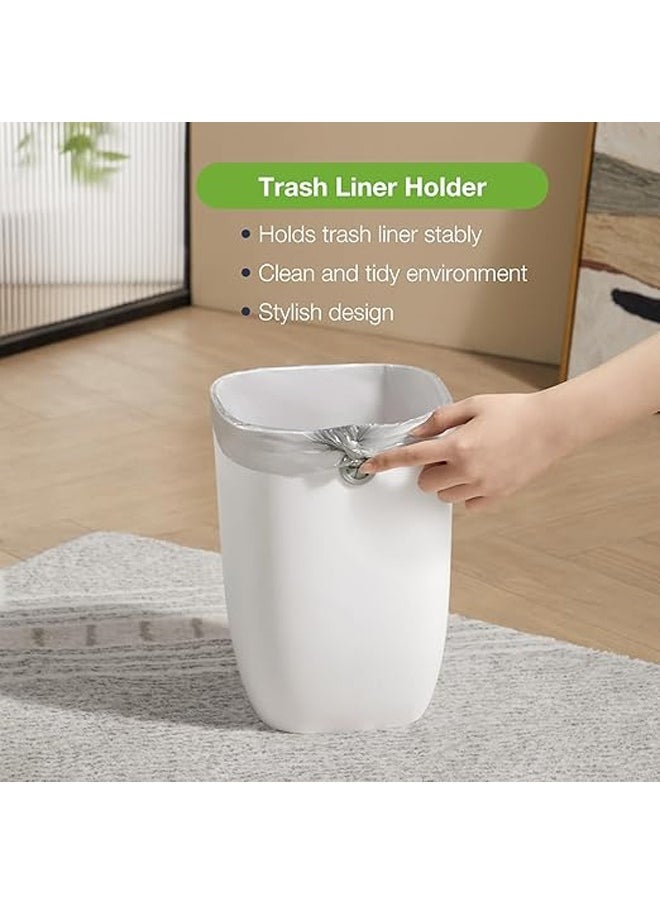 KLNAMAEAAN Plastic Waste Basket，Plastic Small Trash Can Wastebasket, Garbage Container Basket for Bathrooms, Laundry Room, Kitchens, Offices, Kids Rooms, Dorms  - Image 3